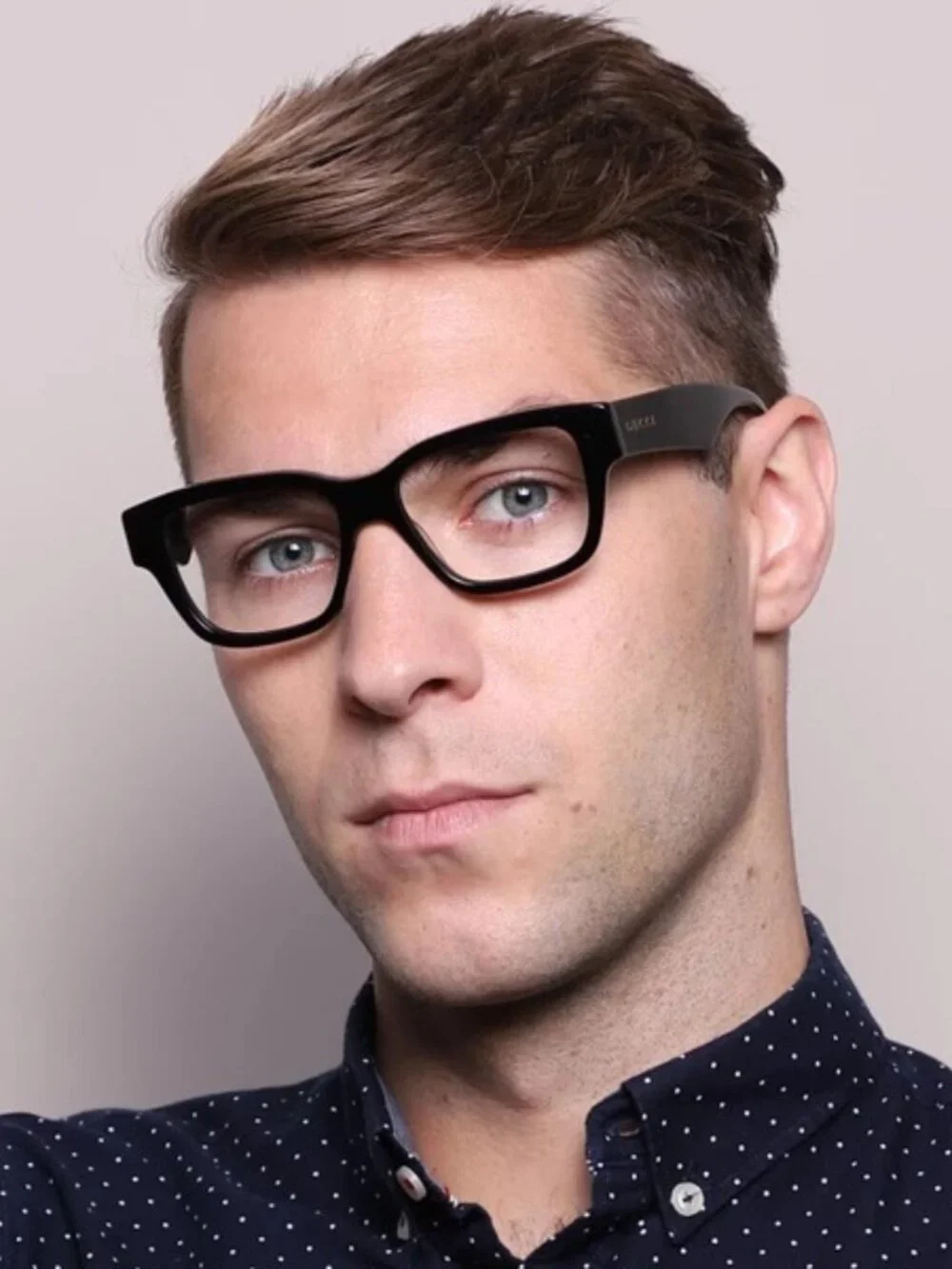 Gucci Men Eyeglasses Black Demo Square GG1428O 001 NEW AUTHENTIC